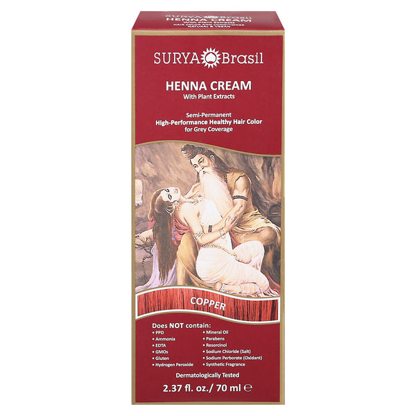 Surya Brasil Henna Cream Copper - 2.37 Oz - Cozy Farm 