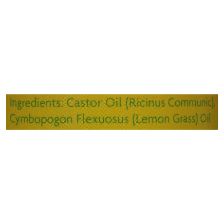 JMc N Island Twist Black Caster Oil with Lemongrass - 4 Fl Oz - Cozy Farm 