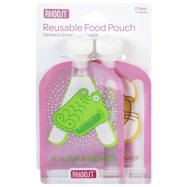 Rhoost Reusable Food Pouch, 2 Count - Cozy Farm 