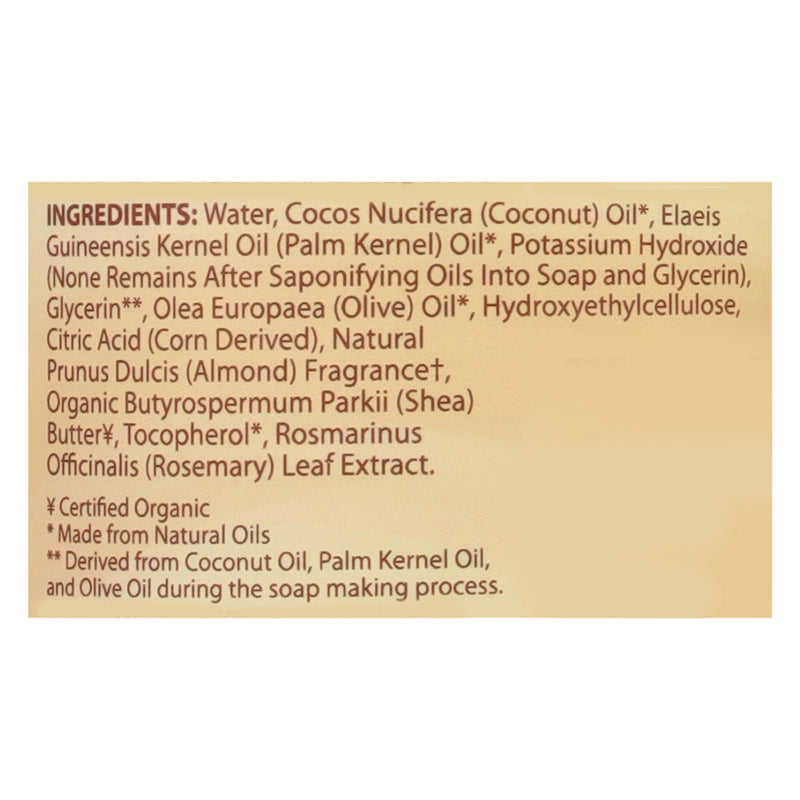 Dr. Natural Temperature Regulating Castile Liquid Soap - Almond, 32 fl oz - Cozy Farm 