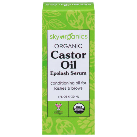 Sky Organics Castor Oil Eyelash Serum - 1 Oz - Cozy Farm 