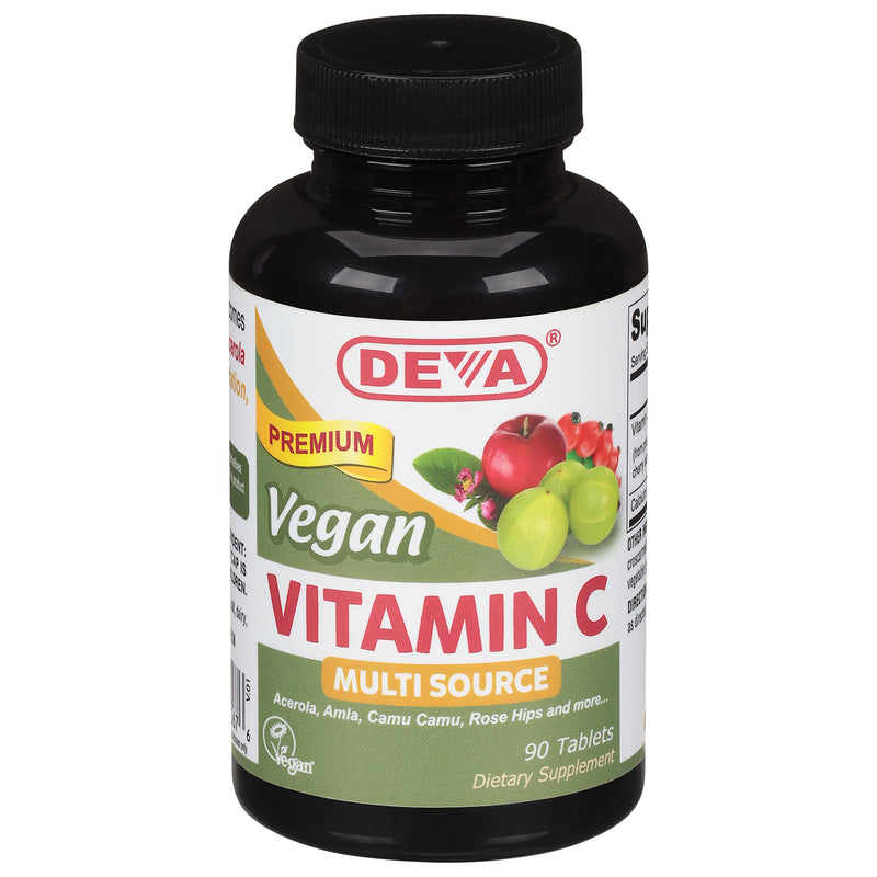 Deva Vegan Vitamins: Vitamin C Multi-Source - 90 Tablets - Cozy Farm 