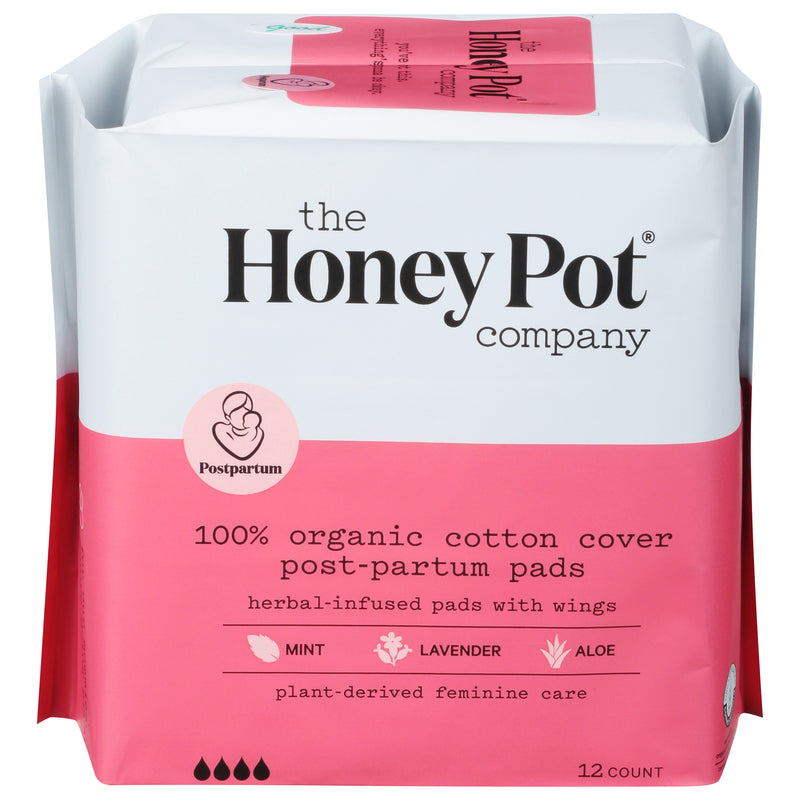 The Honey Pot Pads Post-Partum Herbal 1 Each, 1-12 Ct - Cozy Farm 