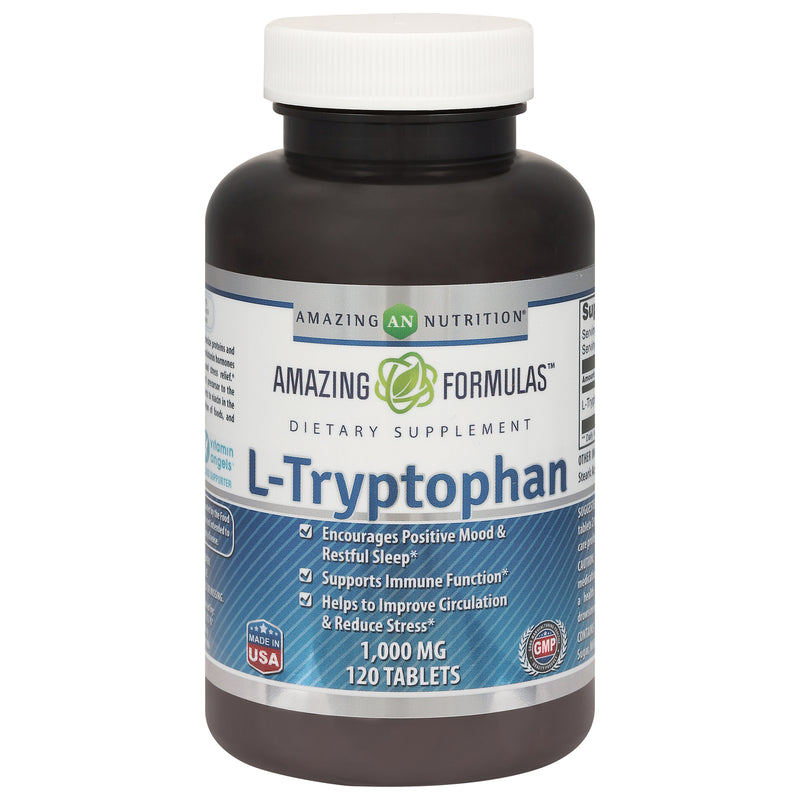 Amazing Formulas - L-Tryptophan 1000 mg - 1 Each - 120 Ct - Cozy Farm 