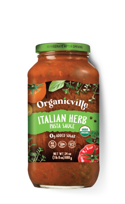 Organicville - Pasta Sauce with Herbs Wheel (Pack of 6-24 Oz) - Cozy Farm 