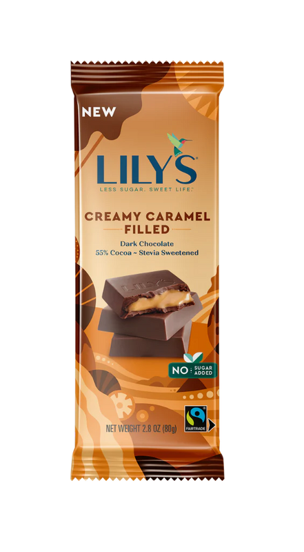 Lily's Bar Dark Chocolate Crunch Caramel (Pack of 12 - 2.8 Oz) - Cozy Farm 