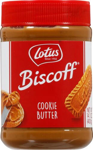 Biscoff Cookie Butter Spread - Peanut Butter Alternative (Pack of 8) - 13.4 Oz - Cozy Farm 