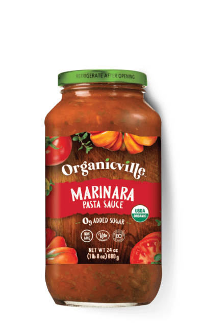 Organicville (Pack of 6-24oz) Pasta Sauce Marinara Whole - Cozy Farm 
