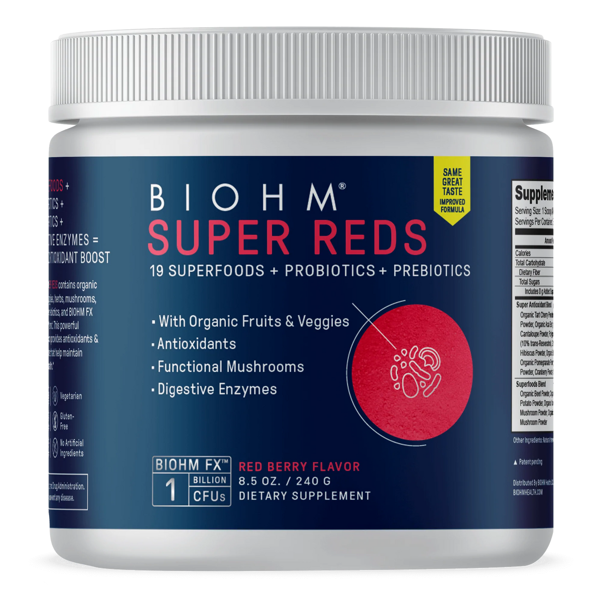 Biohm Super Reds Energy & Focus Support, 8.5 Oz - Cozy Farm 