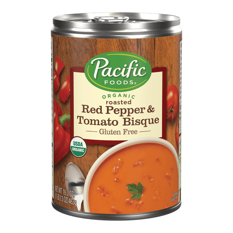 Pacific Foods Roasted Red Pepper Tomato Bisque (Pack of 12) 16.3 Oz - Cozy Farm 
