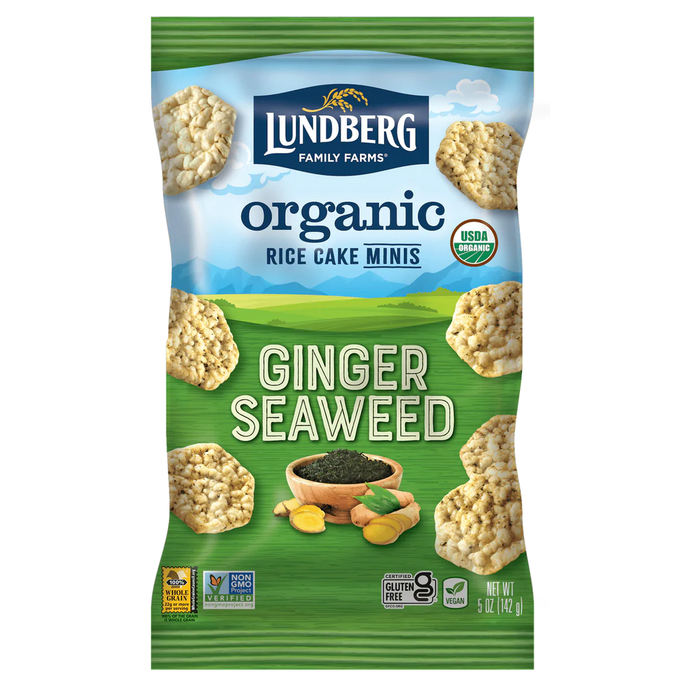 Lundberg Family Farms Mini Ginger Snaps Sweetened (6 Pack) - Cozy Farm 