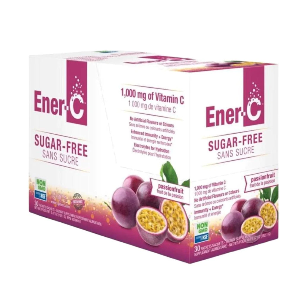 Ener-C Multivitamin Drink Mix (Pack of 30) - Passionfruit Flavor - Cozy Farm 