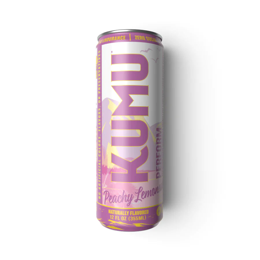 Kumu Perform Sparkling Peach Lemaid, Pack of 12 - 12 Fl Oz Each - Cozy Farm 