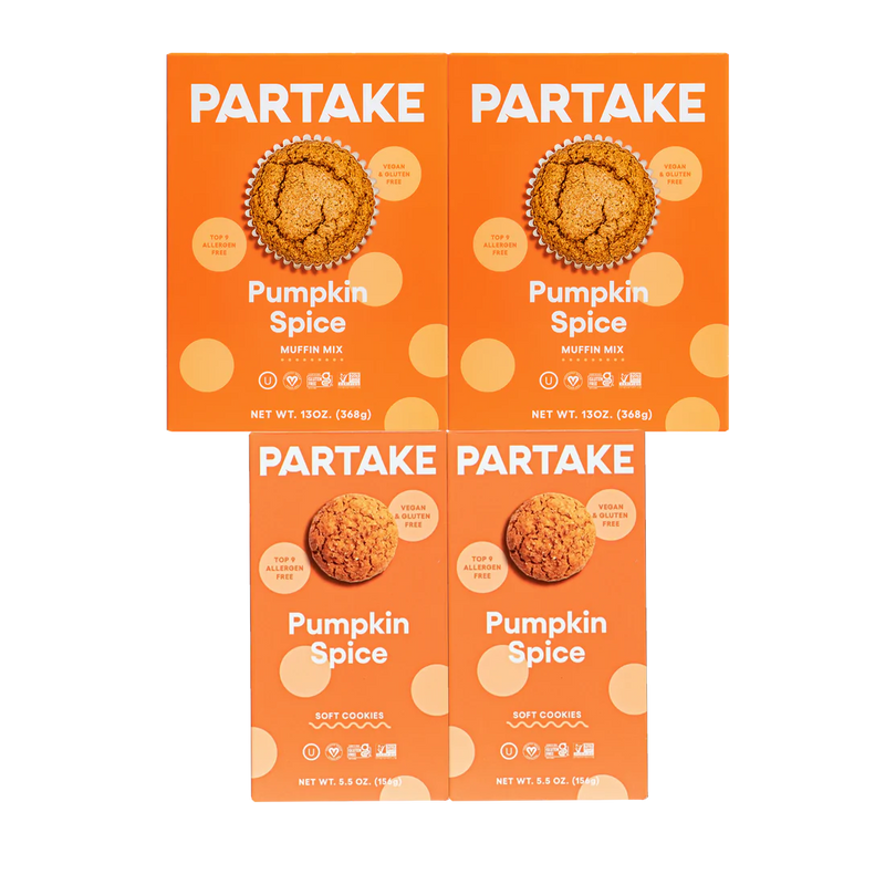 Partake Foods - Cookies Soft Baked Pumpkin Spice (Pack of 6) 5.5 Oz - Cozy Farm 