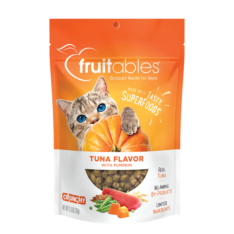 Fruitables Tuna & Pumpkin Cat Treats, 2.5 Oz Per Pack (10 Pack) - Cozy Farm 