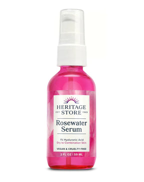 Heritage Store Rosewater Glycerin Facial Serum - 2 Oz - Cozy Farm 