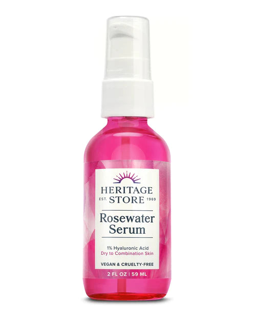 Heritage Store Rosewater Glycerin Facial Serum - 2 Oz - Cozy Farm 