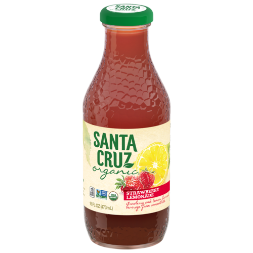 Santa Cruz Organic Strawberry Lemonade (Pack of 8-16oz Bottles) - Cozy Farm 