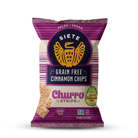 Siete Grain Free Churro Strips Cinnamon (Pack of 12, 5 oz.) - Cozy Farm 