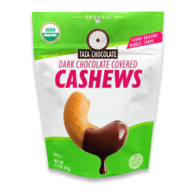 Taza Chocolate (Pack of 12) - Choc-Covrd Cashews 3.5oz - Cozy Farm 
