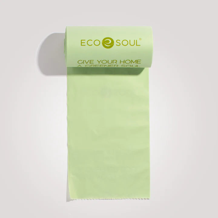 Ecosoul Home - Trash Bags 8 Gallon Compostable (Pack of 25, 8-Count)