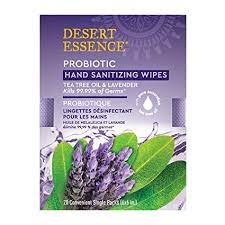 Desert Essence Lavender-Scented Hand Sanitizer Wipes (Pack of 20) - Cozy Farm 