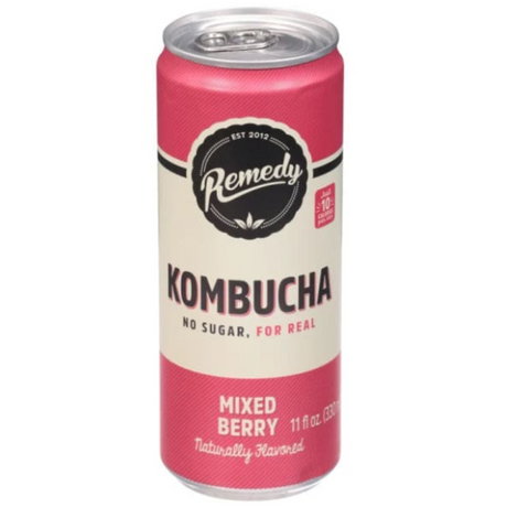 Remedy Kombucha Mixed Berry | Case of 12 | 11 Fl. Oz. - Cozy Farm 