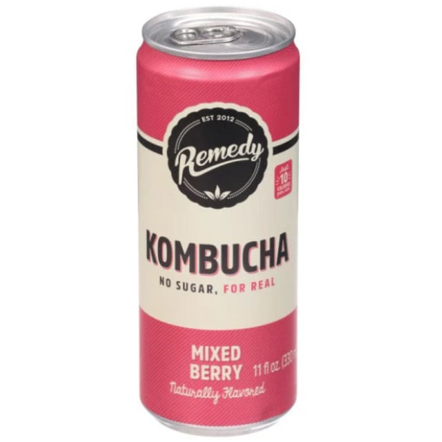 Remedy Kombucha Mixed Berry | Case of 12 | 11 Fl. Oz. - Cozy Farm 