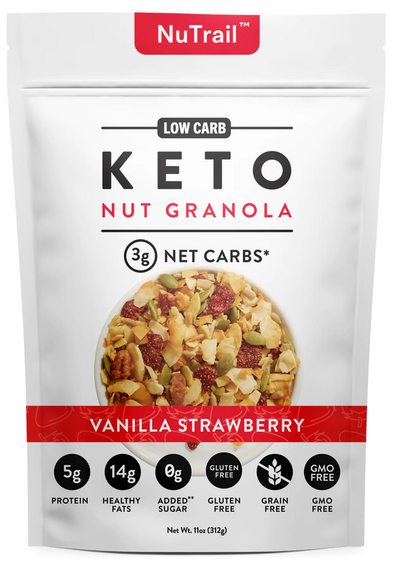 Nutrail - Granola Keto Vanilla Straw (Pack of 6-11 Oz) - Cozy Farm 