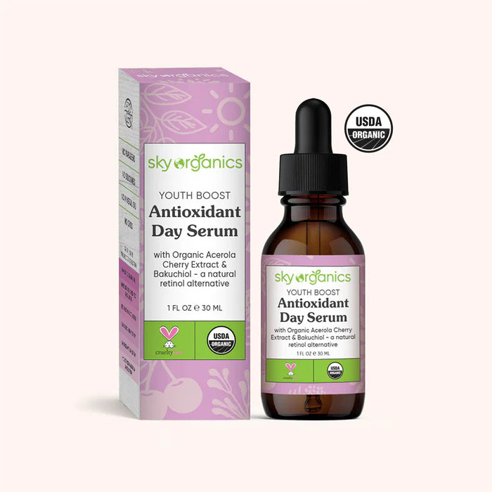Sky Organics - Youth Boost Day Serum Antioxidant  - 1 Fl Oz - Cozy Farm 