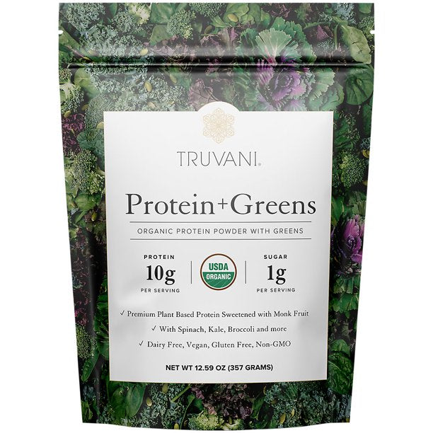 Truvani - Protein Powder Greens  - 12.59 Oz - Cozy Farm 