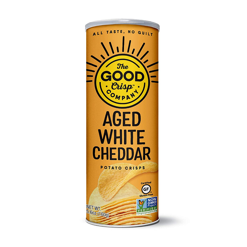The Good Crisp Company - Potato Chips Aged White Cheddar (Pack of 8, 5.6 Oz.) - Cozy Farm 