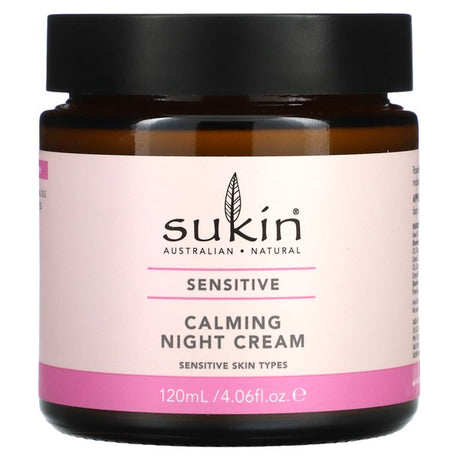 Sukin Cream Night Calm Sensitive - 4.06 Fl Oz - Hydrates and Soothes Delicate Skin - Cozy Farm 