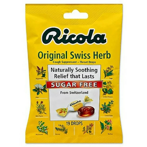Ricola Sugar-Free Swiss Herb Cough Drops (Pack of 8-19ct) - Cozy Farm 