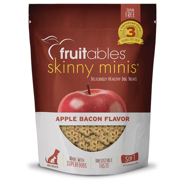 Fruitables Dog Treat Jerky Bites Bacon & Apple (Pack of 6-12 oz) - Cozy Farm 