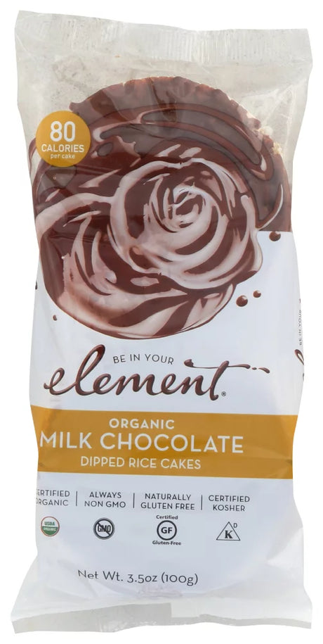 Element Rice Cake Minis, Dark Chocolate, 8 Pack, 3 Oz Each - Cozy Farm 