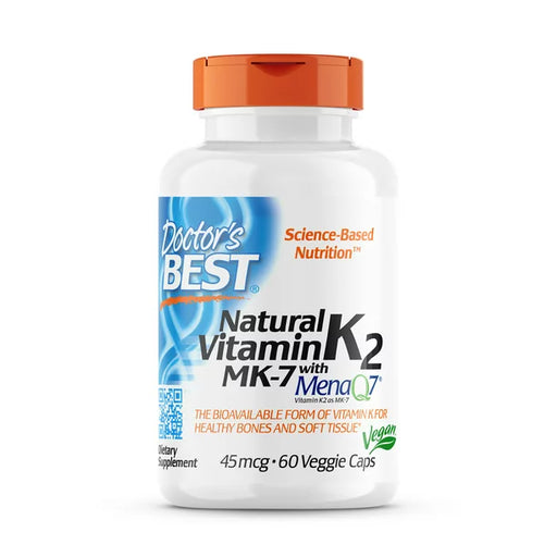 Doctor's Best Vitamin K2 MK-7 Natural (Pack of 60 Vcaps) - Cozy Farm 