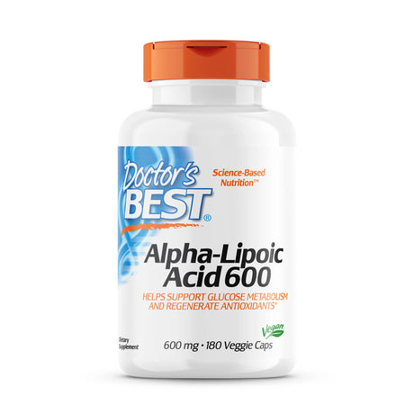 Dr. Best Alpha Lipoic Acid 600mg - Enhanced Mitochondrial Energy & Antioxidant Protection - 180 Capsules - Cozy Farm 