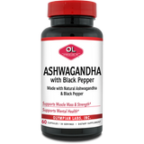 Olympian Labs Ashwagandha with Black Pepper (Pack of 60 Capsules) - Cozy Farm 