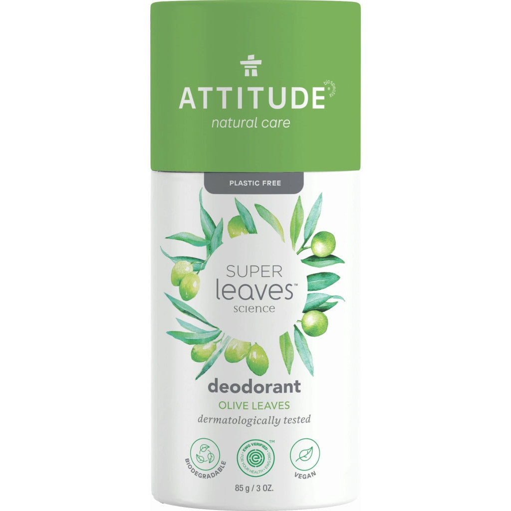 Attitude Deodorant Spray with Olive Leaves - Herbal Protection - Aluminum-Free Deodorant - Sensitive Skin - 3 Oz - Cozy Farm 