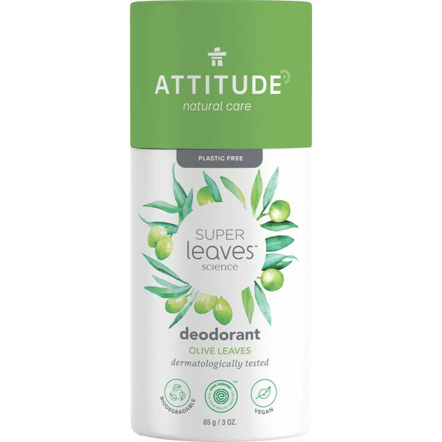 Attitude Deodorant Spray with Olive Leaves - Herbal Protection - Aluminum-Free Deodorant - Sensitive Skin - 3 Oz - Cozy Farm 