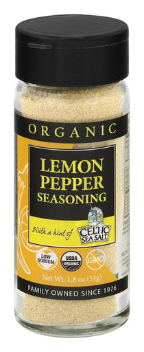 Celtic Sea Salt - Spce Blend Lemon Pepper (Pack of 6) 1.8 Oz - Cozy Farm 