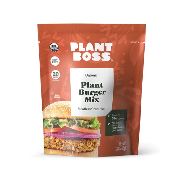 Plant Boss - Mtls Crumble Burger Mix (Pack of 6) 3.35 Oz - Cozy Farm 