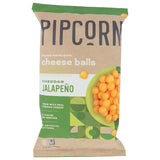 Pipcorn Cheese Balls Jalapeno Cheddar, 4.5 Oz - Pack of 12 - Cozy Farm 