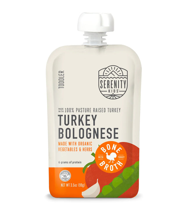 Serenity Kids Turkey Blend Bone Broth Case Of 6-3.5 Oz - Cozy Farm 