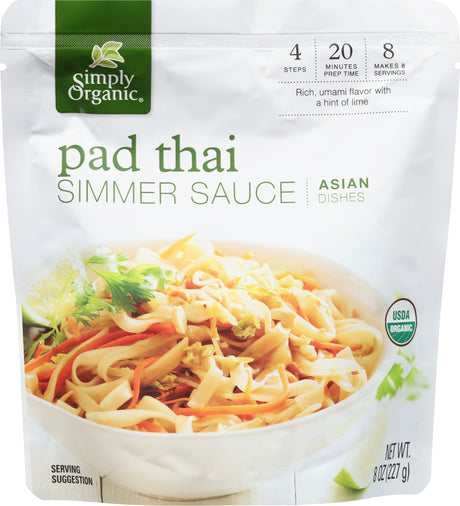 Simply Organic Pad Thai Simmer Sauce, Pack of 6 - 8 Oz - Cozy Farm 