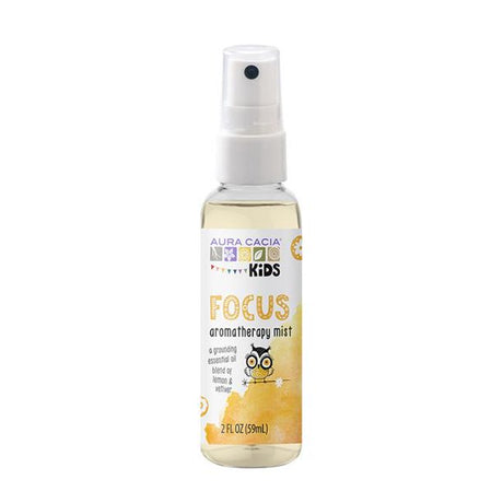 Aura Cacia Kids Focus Mist: Enhance Concentration & Clarity (2 Fl Oz.) - Cozy Farm 