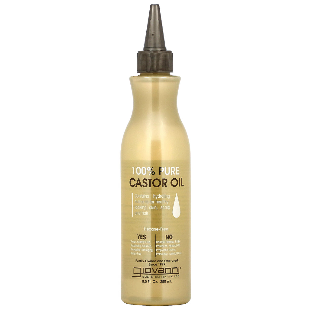 Giovanni Hair Care Products - Castor Oil 100% Pure  - 8.5 Fl Oz - Cozy Farm 