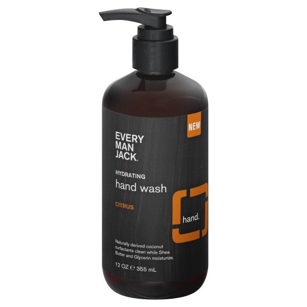 Every Man Jack Revitalizing Citrus Hand Wash (12 Fl Oz) - Cozy Farm 