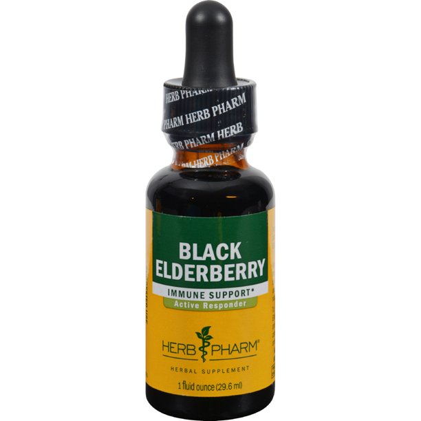 Herb Pharm - Black Elderberry Extract  - 1 Fl Oz - Cozy Farm 